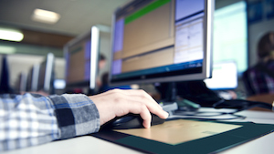 Man at computer