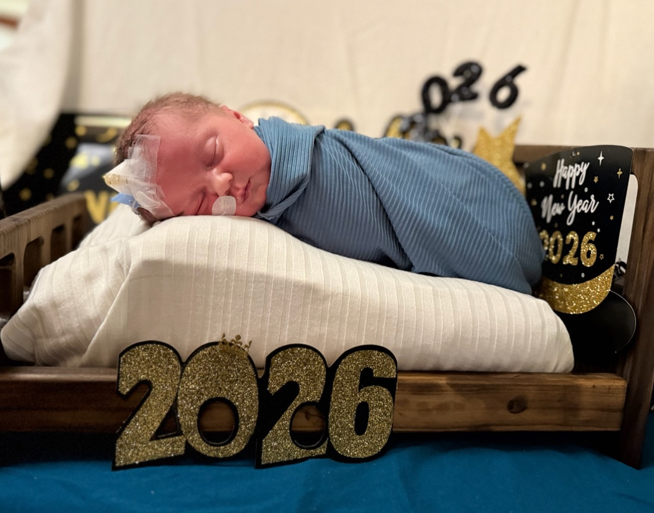 Welcoming the first baby of 2026.